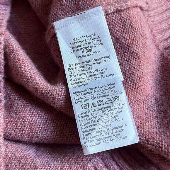 J.Crew Lambswool Supersoft Crewneck Sweater Pink Marl Men’s Small - Picture 6 of 6